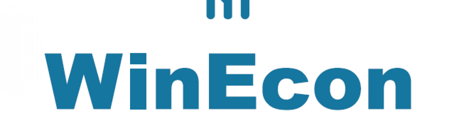 Logo WinEcon Blue in White